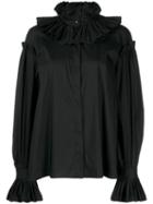 Just Cavalli Ruff Collar Blouse - Black