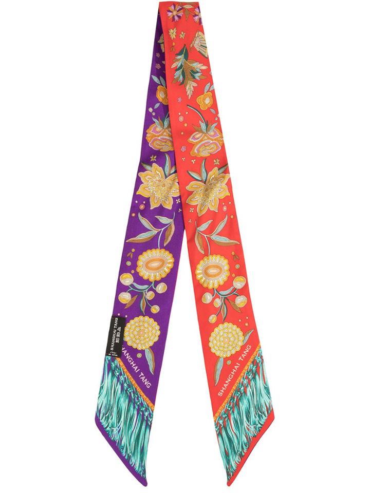 Shanghai Tang Chinoiserie Twilly Foulard - Red