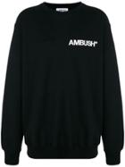 Ambush Logo Print Sweatshirt - Black