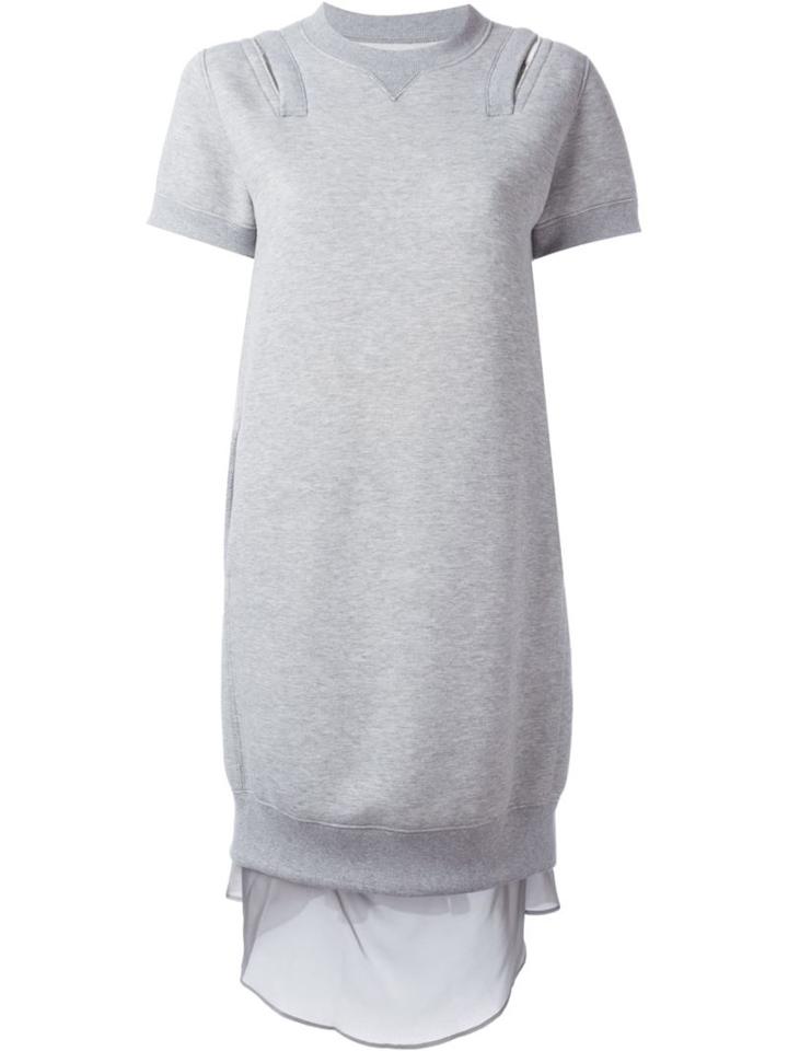 Sacai Layered Sweatshirt Dress