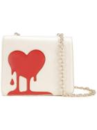 Love Moschino Melted Heart Crossbody Bag, Women's, White, Polyurethane