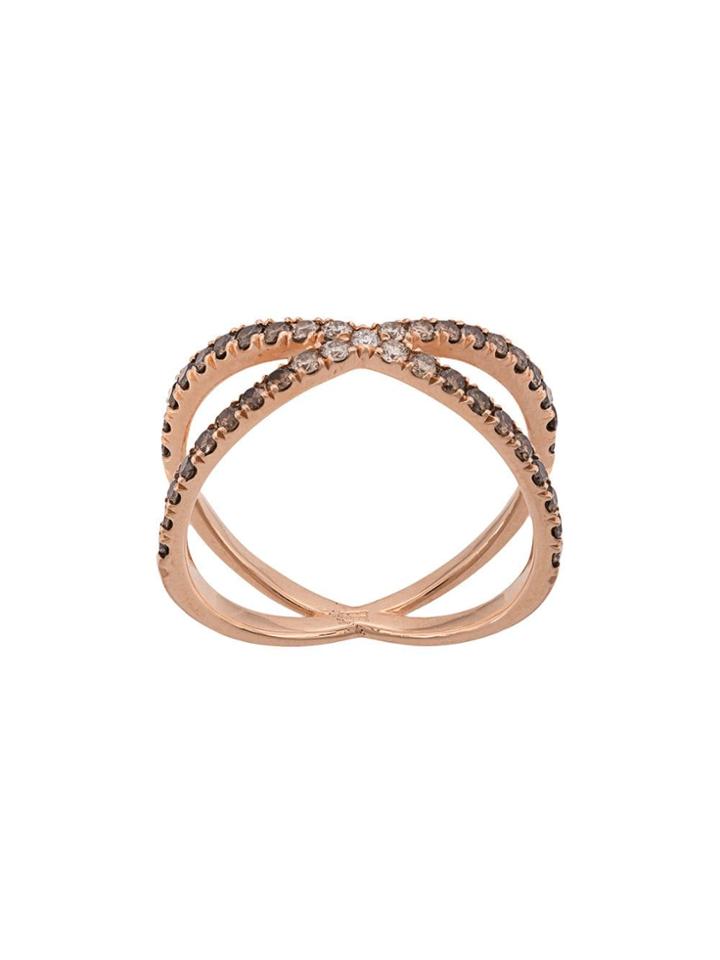 Eva Fehren 14kt Rose Gold The Fine Shorty Diamond Ring