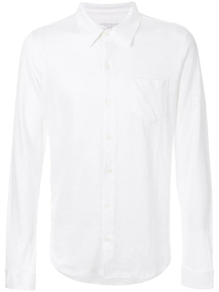 Majestic Filatures Chest Pocket Shirt - White