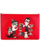 Dolce & Gabbana Designers Patch Clutch - Red