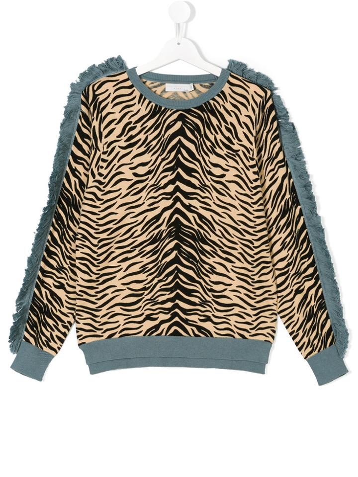 Stella Mccartney Kids Tiger Print Sweatshirt - Nude & Neutrals