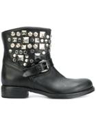 Strategia Studded Boots - Black