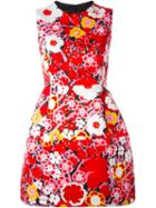Victoria Victoria Beckham A-line Floral Dress, Women's, Size: 14, Silk/polyester/acetate/viscose