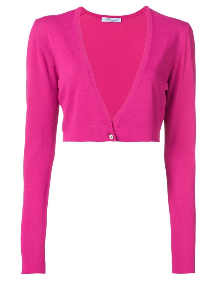 Blumarine Cropped Cardigan - Pink