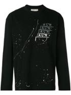 A-cold-wall* Paint Splatter Effect Shirt - Black