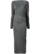 Vivienne Westwood Anglomania Slash Neck Jersey Dress