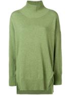 Roberto Collina High Neck Knit Sweater - Green