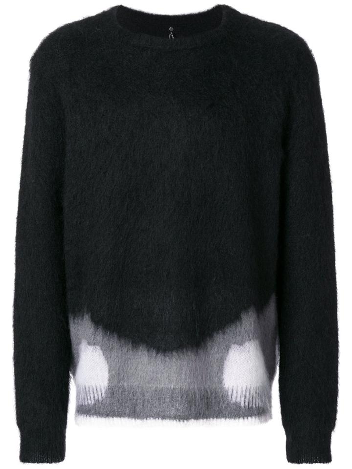 Oamc Colour Block Jumper - Black