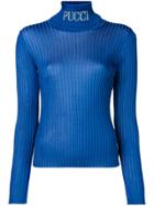 Emilio Pucci Ribbed Sweater - Blue