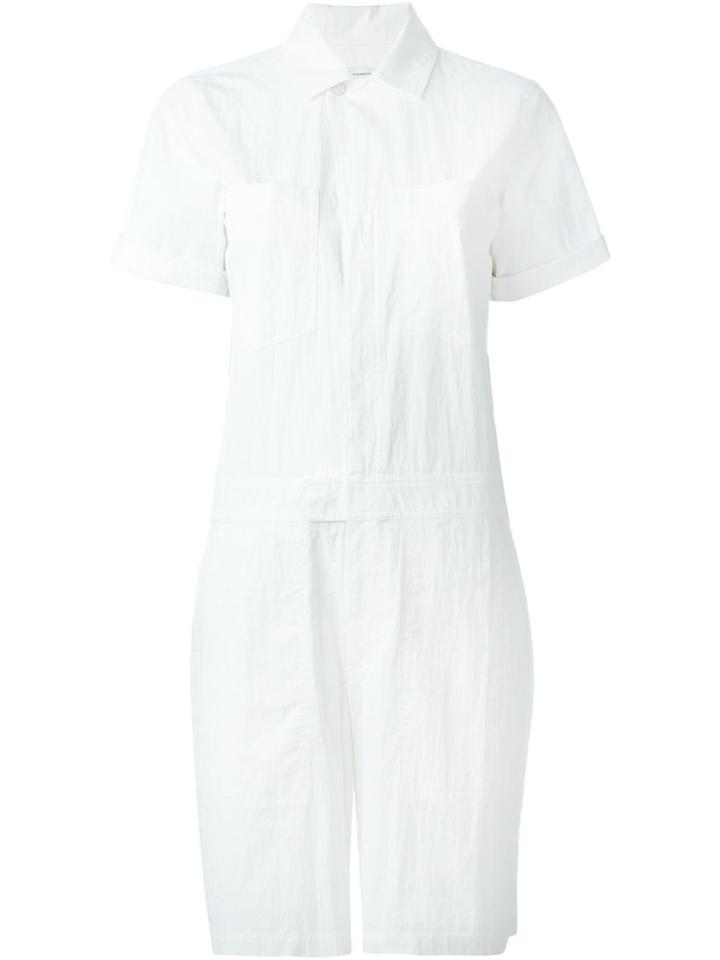 T By Alexander Wang Poplin Playsuit - White
