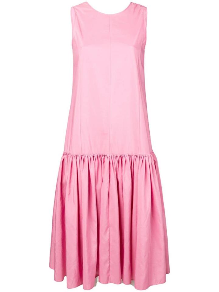 Sara Lanzi Gathered Shift Dress - Pink