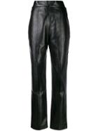 Matériel High Waisted Slit Trousers - Black