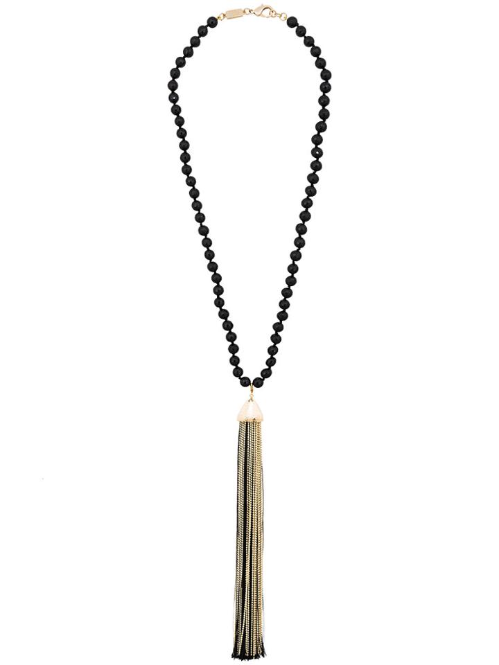 Rosantica Platea Tassel Necklace - Black