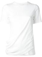 Dkny Draped T-shirt, Women's, Size: Small, Cotton/spandex/elastane