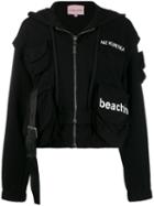 Natasha Zinko Nz Kurtka Print Hooded Jacket - Black