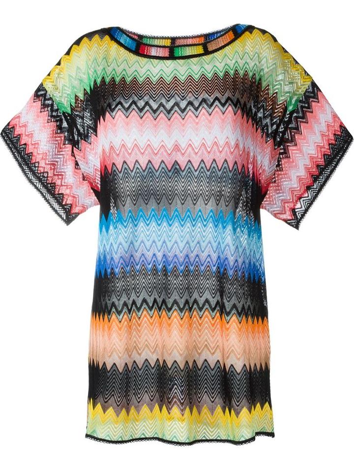 Missoni Zig Zag Knit Shortsleeved Top