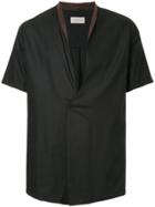 Bed J.w. Ford V-neck Wrap Shirt - Black