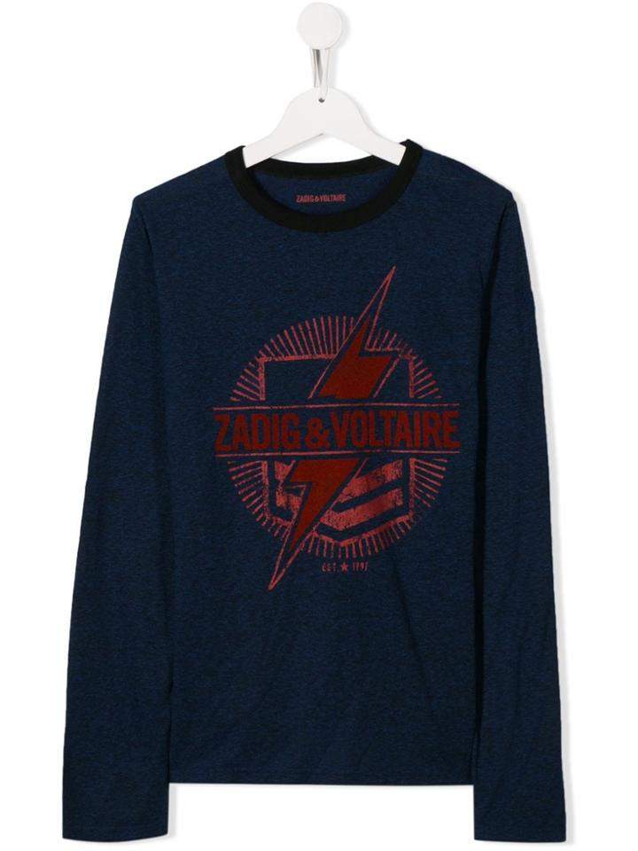 Zadig & Voltaire Kids Kita Graphic Sweatshirt - Blue