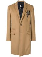 Philipp Plein Single Breasted Coat - Neutrals