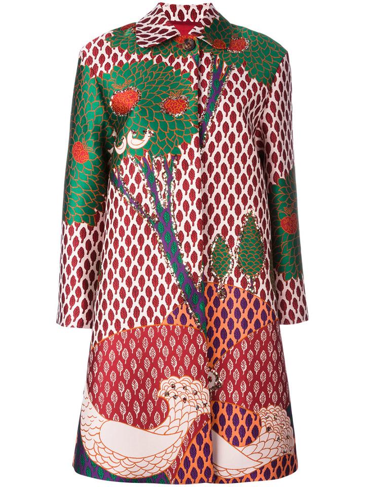 Red Valentino Fantasia Coat, Women's, Size: 36, Polyester/acetate