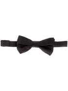 Tagliatore Dotted Bow Tie - Black