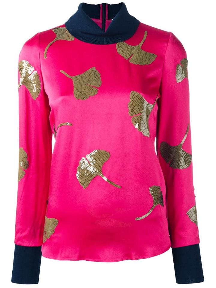 Red Valentino Sheer Puff Sleeve Blouse - Black
