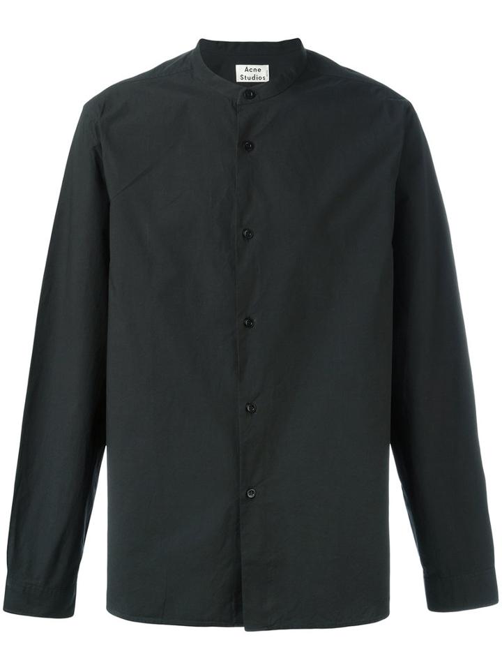 Acne Studios Plain Shirt, Men's, Size: 48, Black, Cotton