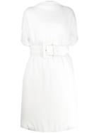 Mm6 Maison Margiela Padded Midi Dress - White
