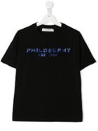 Philosophy Di Lorenzo Serafini Kids Teen Shiny Logo T-shirt - Black