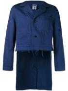 Ganryu Comme Des Garcons - Work Cropped Front Jacket - Men - Cotton - S, Blue, Cotton