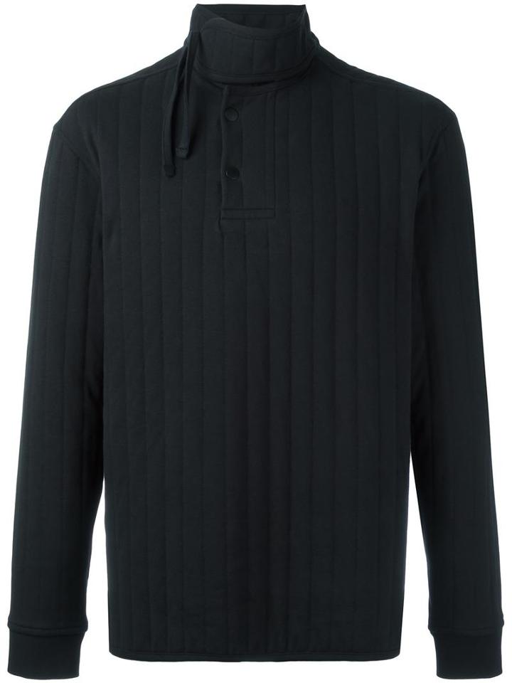 Craig Green Quilted Sweater, Adult Unisex, Size: Large, Black, Cotton/spandex/elastane