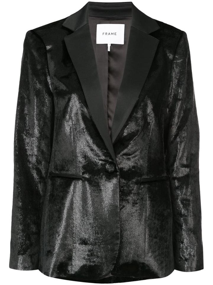 Frame Classic Fitted Blazer - Black