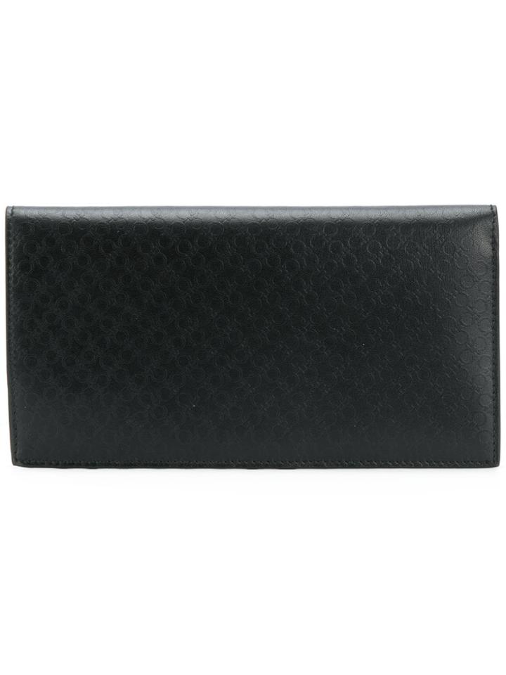 Salvatore Ferragamo Long Flip Wallet - Black