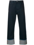 Valentino V Logo Pocket Denim Jeans - Blue
