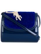 Amélie Pichard Crocodile Detail Shoulder Bag, Women's, Blue
