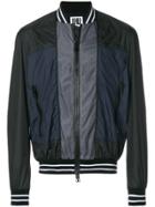 Les Hommes Urban Zipped Bomber Jacket - Blue