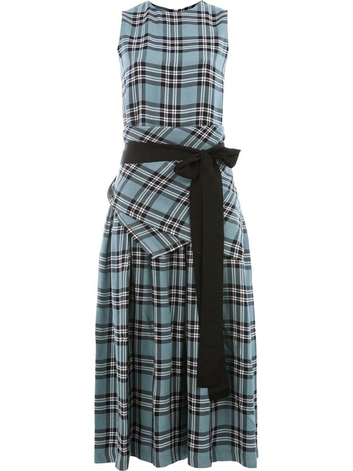 Sara Lanzi Check Dress - Blue