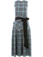 Sara Lanzi Check Dress - Blue