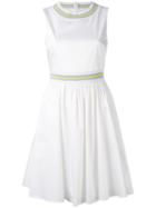 Blugirl - Flared Sleeveless Dress - Women - Cotton/polyester/spandex/elastane - 44, White, Cotton/polyester/spandex/elastane