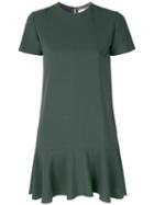 Saint Laurent - Short Sleeve Mini Dress - Women - Silk/acetate/viscose - 34, Black, Silk/acetate/viscose