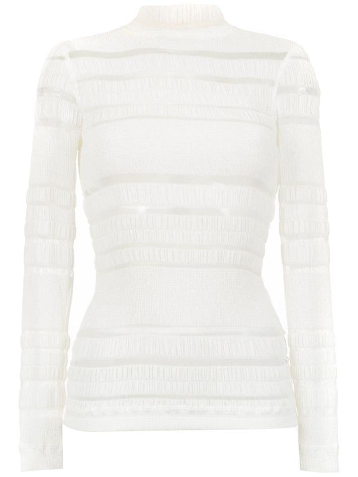 À La Garçonne Long Sleeved Ana Ruga Blouse - White