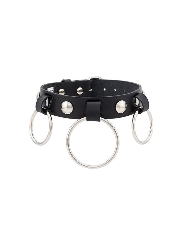 Junya Watanabe Triple Ring Choker - Black