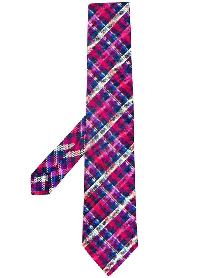 Etro Check Tie - Pink