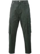 Helmut Lang Cargo Trousers, Men's, Size: 34, Green, Cotton