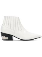 Toga Pulla Pointed Western-style Boots - White