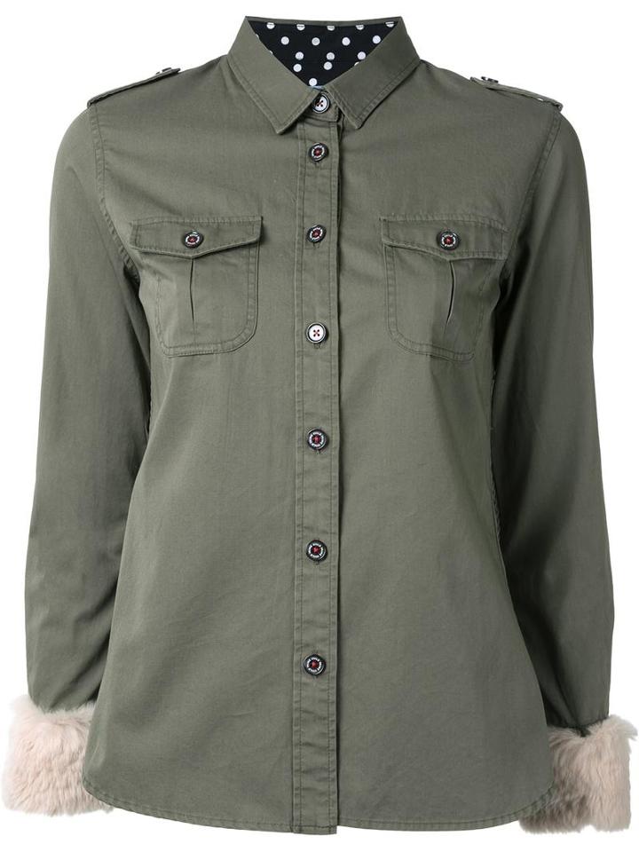 Guild Prime Chest Pockets Shirt, Women's, Size: 34, Green, Cotton